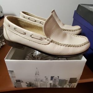 Cream loafers